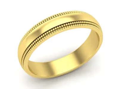 AV 609 Wedding Band Traditional Fit 3D print model