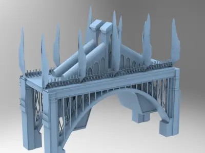 At Deco Bridge 1 3D model