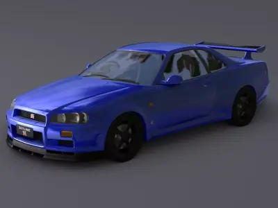 Nissan Skyline R34 3D model
