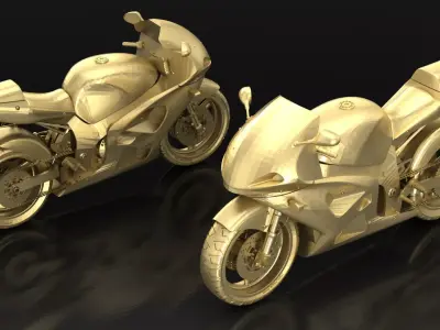 Motorcycle Suzuki 3D print model