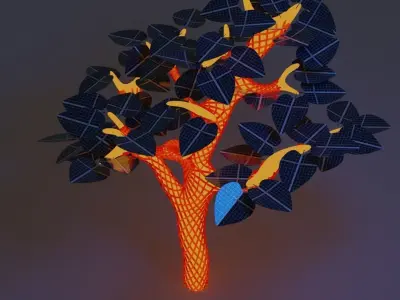 Solar Tree Free 3D model