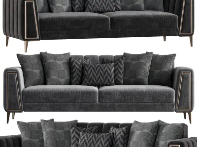 Alanis Gold Kanepe Sofa 3D model