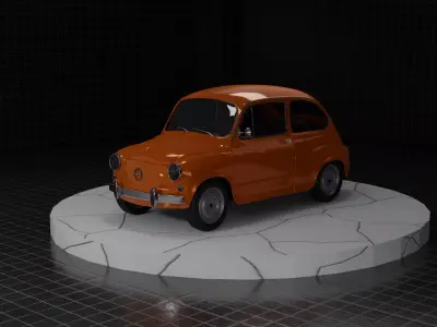 Zastava 750 Fiat 600 3D model