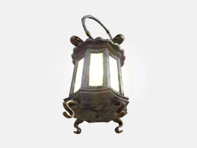 Old Lamp Free low-poly 3D model