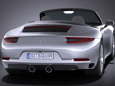 Porsche 911 Carrera Cabriolet 2016 3D model