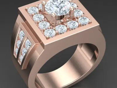 Luxury Men Rings Designs 6MR072 3D print model