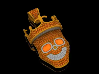 Crown of Smiles Charm 3D print model