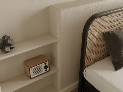 Bedroom interior scenes 3D model 24