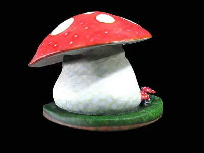 Mushroom house 3D model