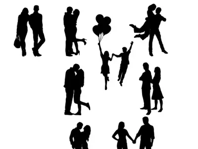 8 Different Love Couple Designs 3D print model