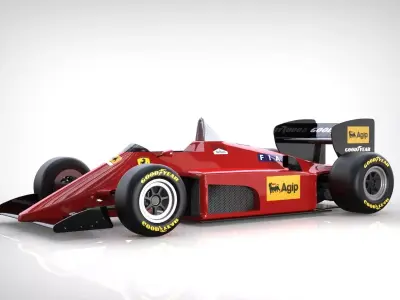 F1-Ferrari 1985 3D model