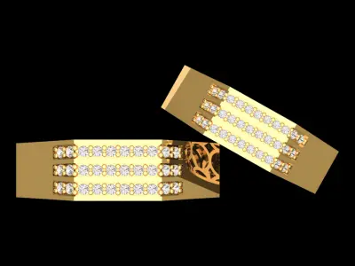 8-sided set rings 3D print model