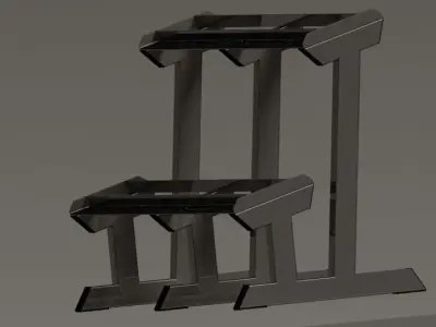 Dumbbell stand Free 3D model
