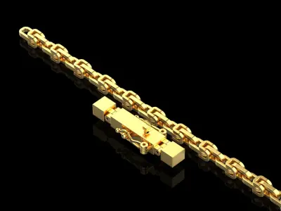 Cross Pendant Chain 40008 3D print model