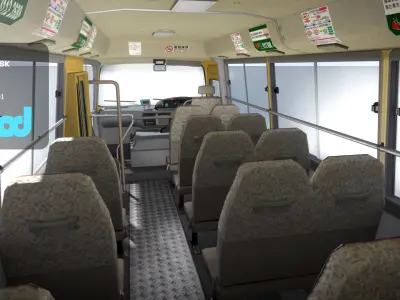 Hk Minibus Green 3D model