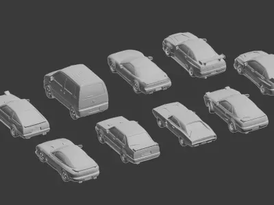 JDM Car Collection 3D print model