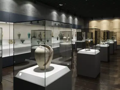 museum Low-poly 3D model buy