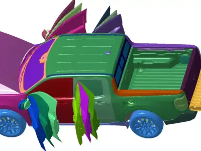 Maverick Lariat  2022 Vehicle 3d scan data 3D model 3D model