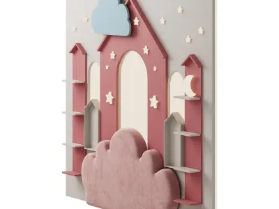 Kids wall panell 5 3D model
