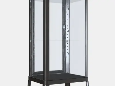 FABRIKOR Cabinets with glass doors Low-poly 3D model