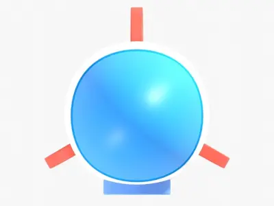 Rocket toy ship 3D model