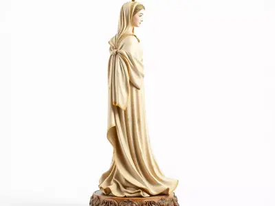 Graceful Figurine Sculpture model pack Low-poly 3D model