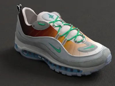 Nike air max 98 sport shoes 3D model