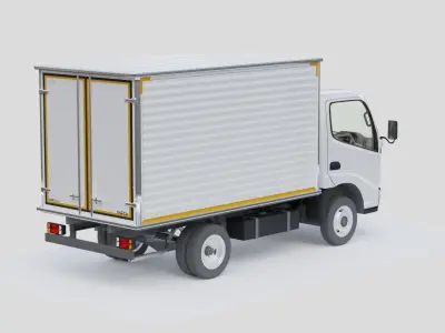 Toyota Dyna 1999 Low-poly 3D model