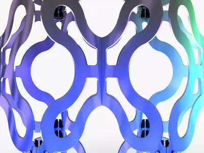 Stage Decor 23 Modular Wall Column 3D model