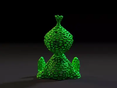 Grinch Voronoi 3D print model