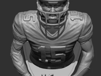 3 Time Super Bowl Champion Patrick Mahomes 3D print model