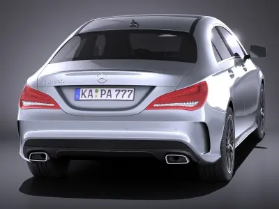 Mercedes-Benz CLA-class AMG 2014 VRAY 3D model