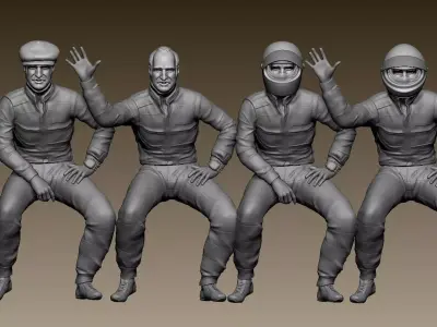 Clay Regazzoni Car Driver 3D print model