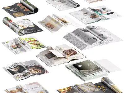 Magazine set 02 3D model