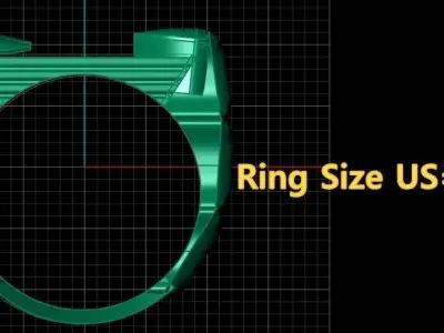 Heart Poker Ring  3d Printable Model 3D print model
