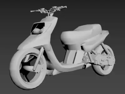 mbk booster spirit spitro SL TECH 3D print model