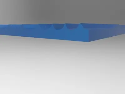 decorative 3d panel wave 3D model