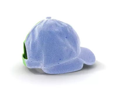 Neon Green Cap model pack Low-poly 3D model