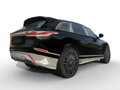 Range Rover Evoque 2020 Black Edition  High Quality 3D Model Low-poly 3D model