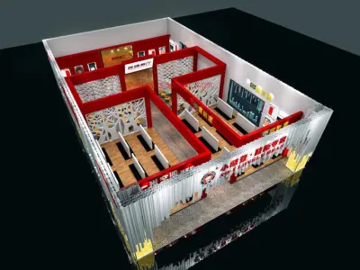 Exhibition - Area - 13X20-3DMAX2009-02 3D model