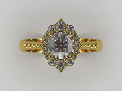 woman ring jr00170 3D print model