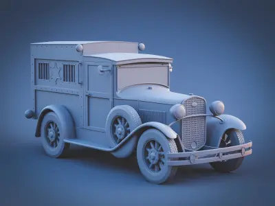 Police car 3D print model