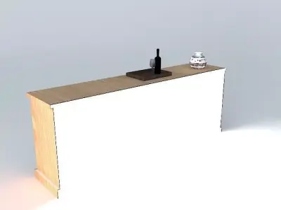 Decorated buffet Free 3D model