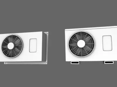 Conditioner Air Cartoon Free 3D model