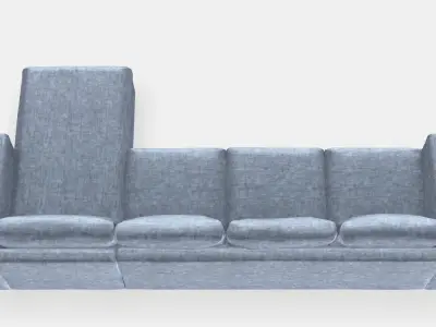 VIMLE 4-seat sofa 4 Low-poly 3D model