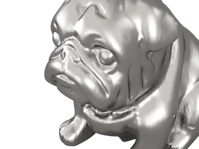 Figurine dog 3D model purchase