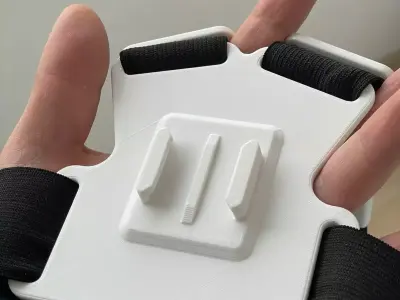 Action Camera Chest Plate 3D Printable Wearable in STL and STEP 3D print model