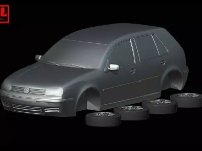 Volkswagen Golf IV Mk4 1997-2006 3D print model