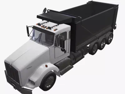Kenworth  T800  Dump Truck Low-poly 3D model