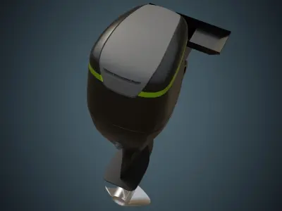 Outboard Motor 1 Basic 3D model